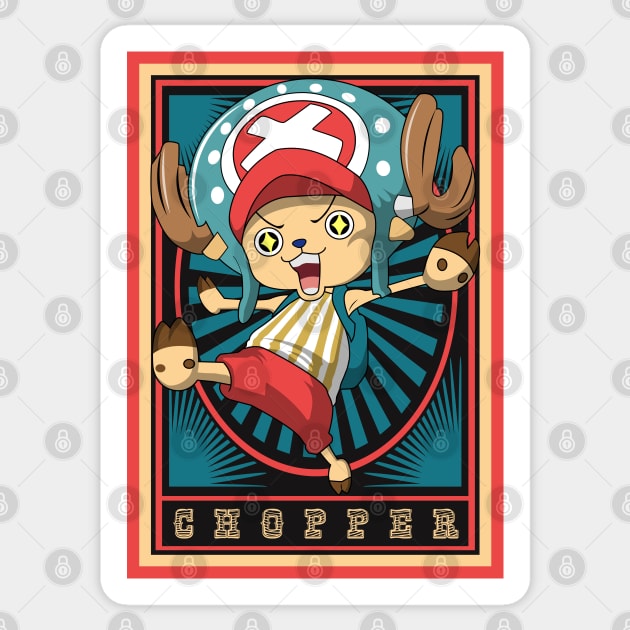 One Piece Anime - Chopper Sticker by mounier